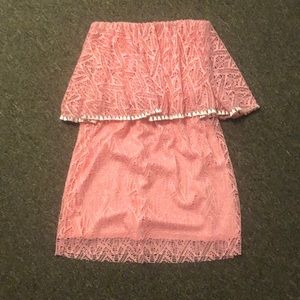 NWT light pink two tier mini dress from revolve